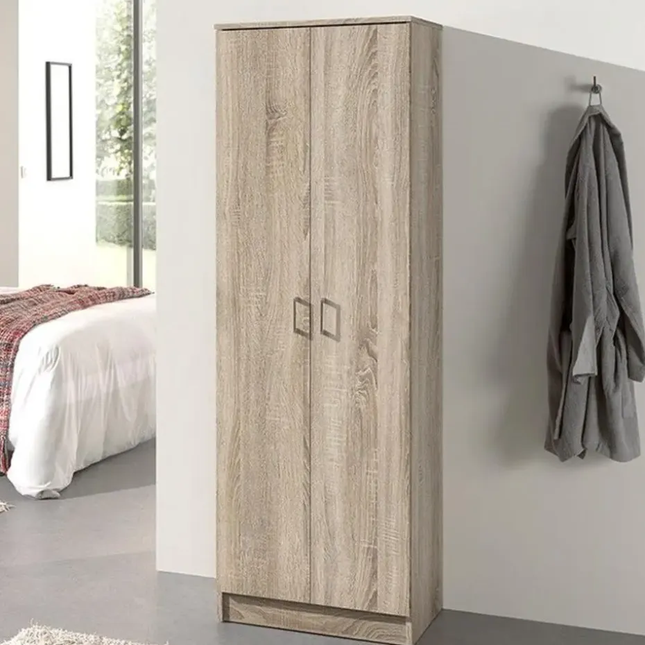 Opbergkast Ray 60cm met 2 deuren en 4 legplanken - sonoma eik