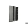 Opbergkast Ray 120cm met 3 deuren en 4 legplanken - grijze eik