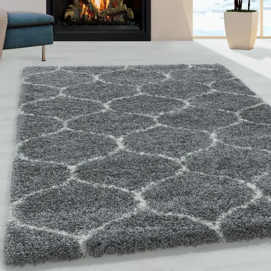 Opera Soft Shaggy Hoogpolig Vloerkleed Grijs - 200x290 CM
