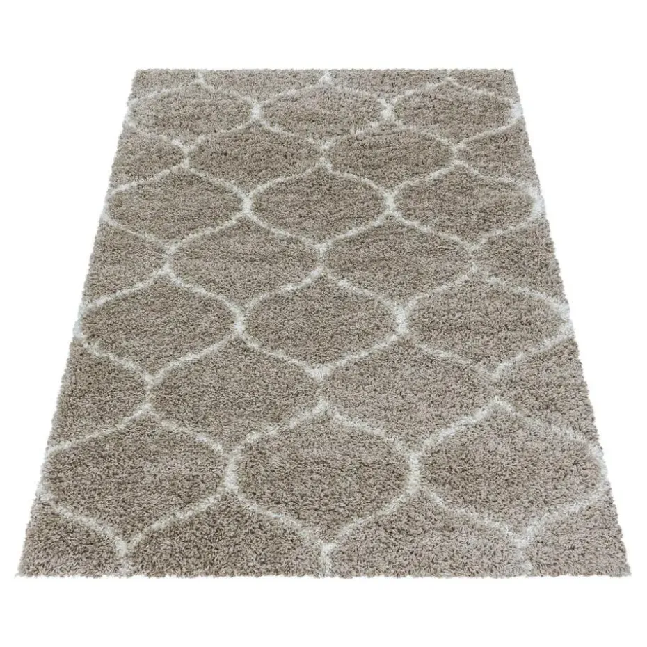 Opera Soft Shaggy Hoogpolig Vloerkleed Beige - 240x340 CM