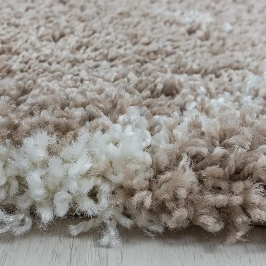 Opera Soft Shaggy Hoogpolig Vloerkleed Beige - 240x340 CM