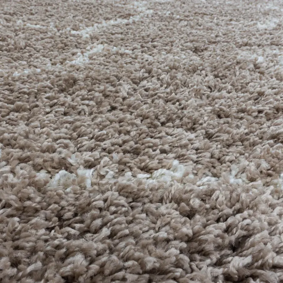 Opera Soft Shaggy Hoogpolig Vloerkleed Beige - 240x340 CM