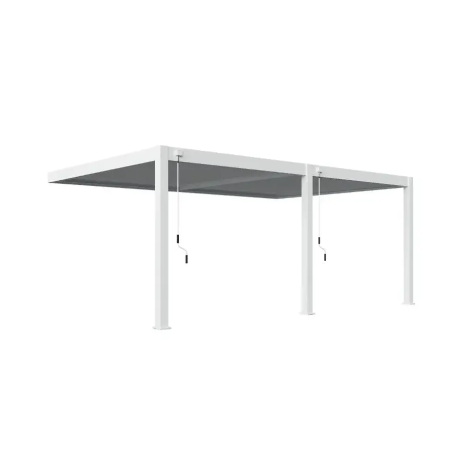 Orion Deluxe overkapping muur 400 x 600 cm wit