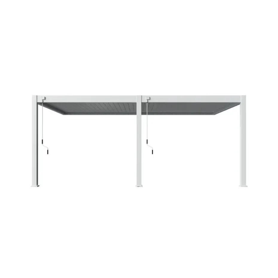 Orion Deluxe overkapping muur 400 x 600 cm wit