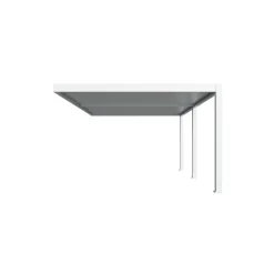 Orion Deluxe overkapping muur 400 x 600 cm wit