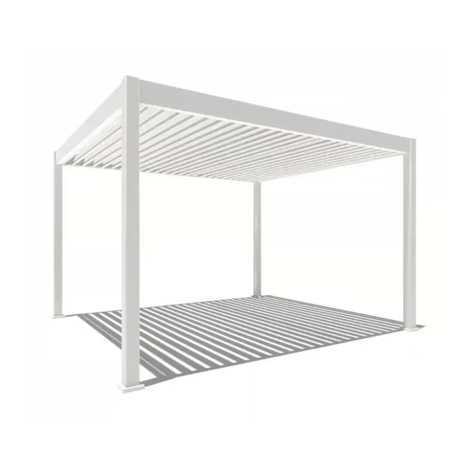 Orion Deluxe overkapping elektrisch met LED 360 x 400 cm wit