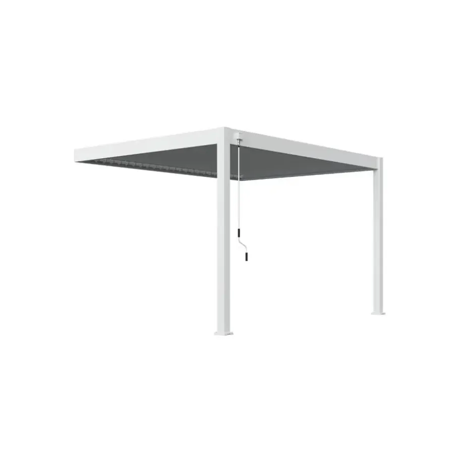 Orion Deluxe overkapping muur 300 x 400 cm wit