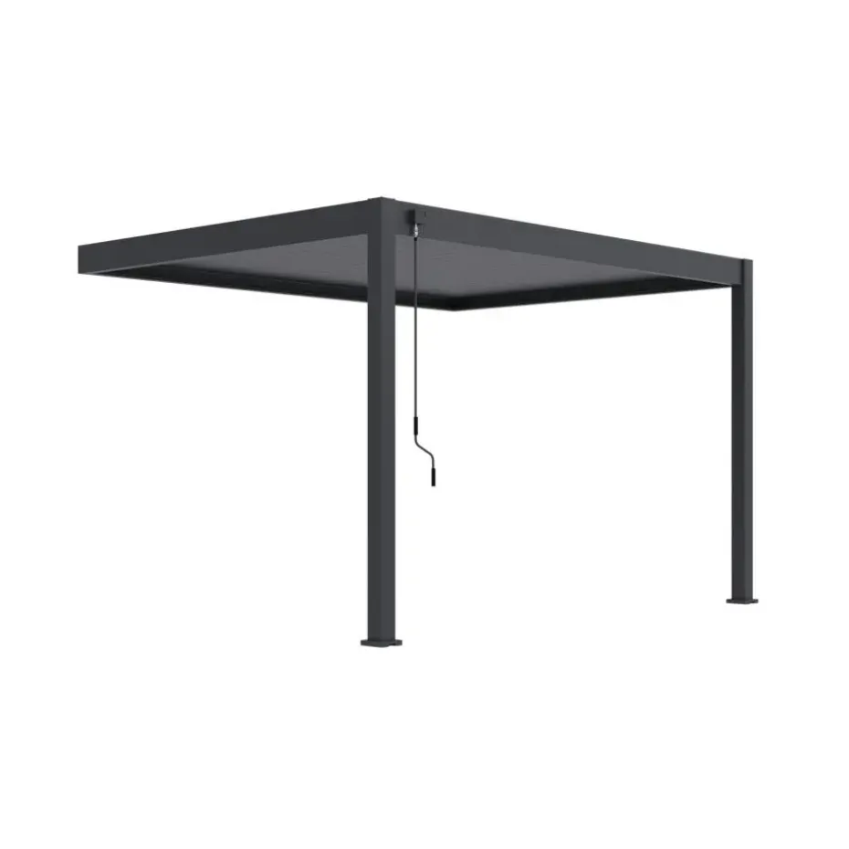 Orion Deluxe overkapping muur 300 x 400 cm antraciet