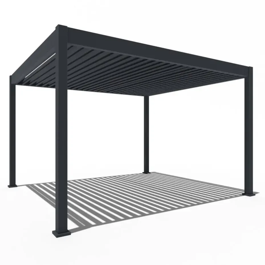 Orion Deluxe overkapping elektrisch met LED 360 x 400 antraciet