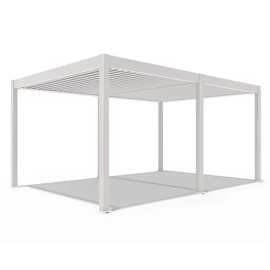 Orion Deluxe overkapping elektrisch met LED 360 x 530 cm lichtgrijs