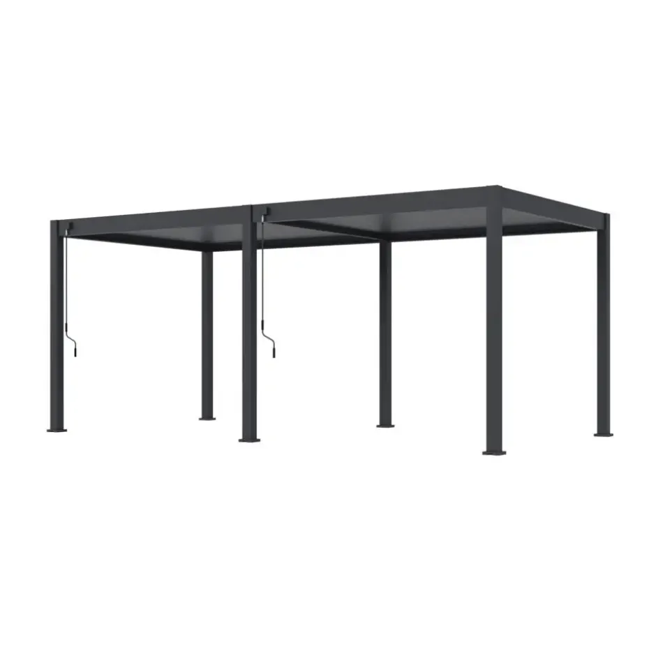 Orion Deluxe overkapping - 300 x 600 cm - Antraciet