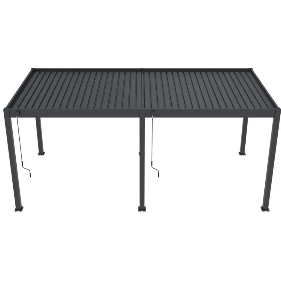 Orion Deluxe overkapping - 300 x 600 cm - Antraciet