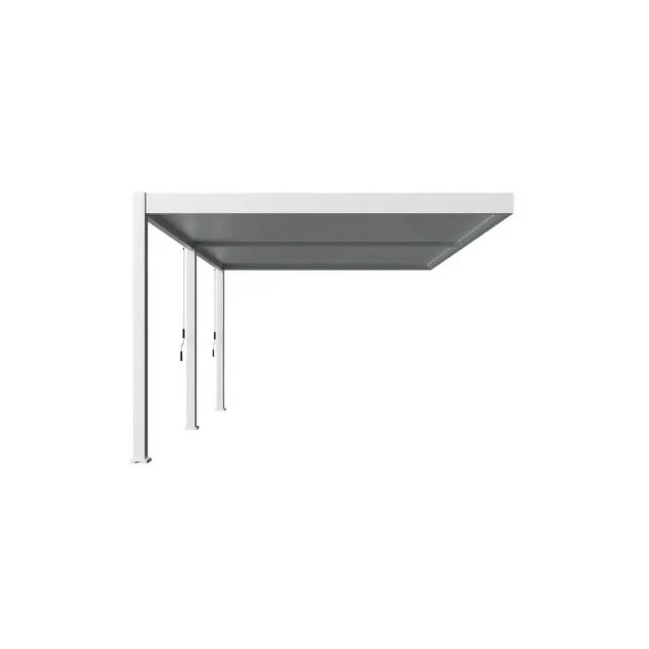 Orion Deluxe overkapping muur 360 x 530 cm wit