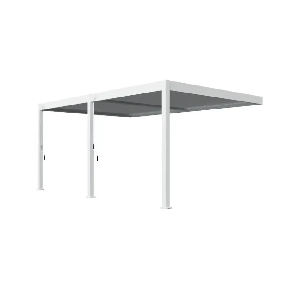 Orion Deluxe overkapping muur 360 x 530 cm wit