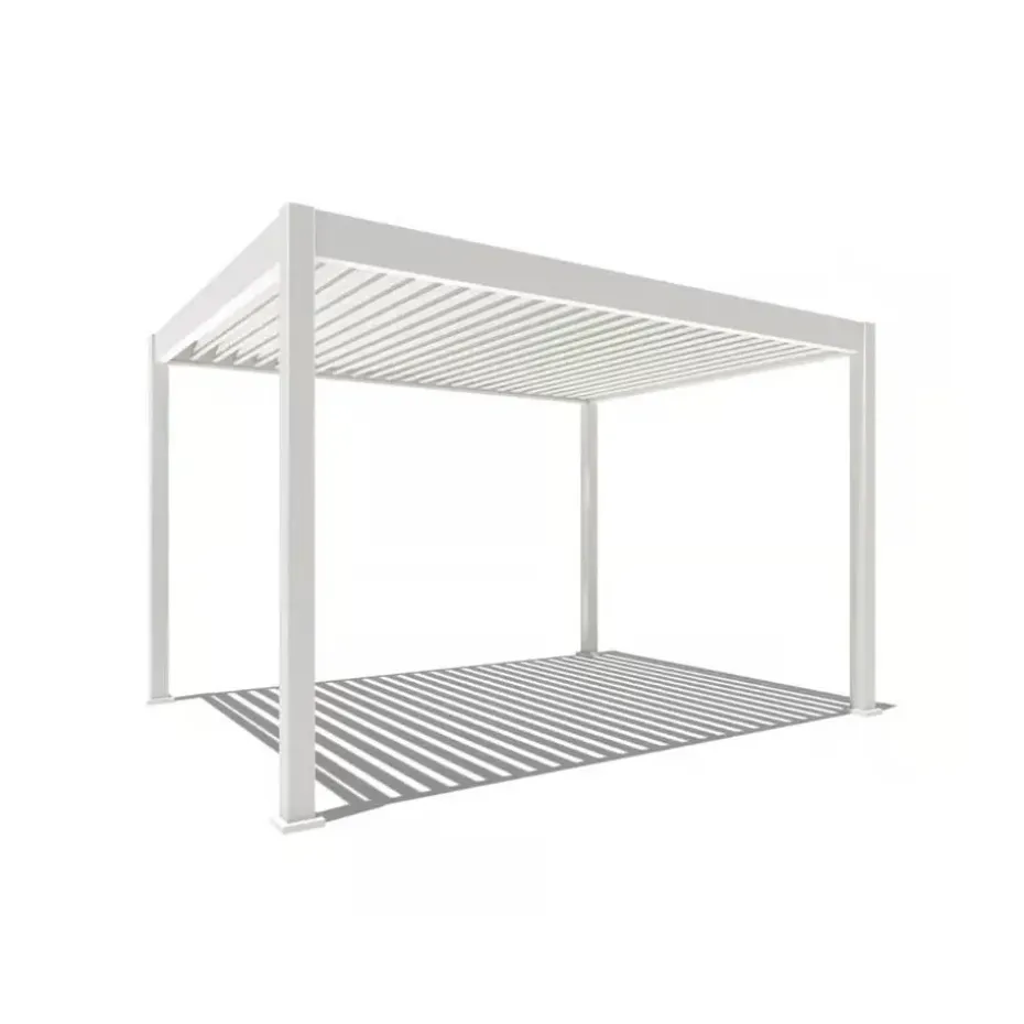 Orion Deluxe overkapping elektrisch met LED 300 x 400 cm wit