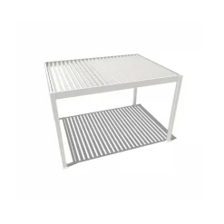 Orion Deluxe overkapping elektrisch met LED 300 x 400 cm wit