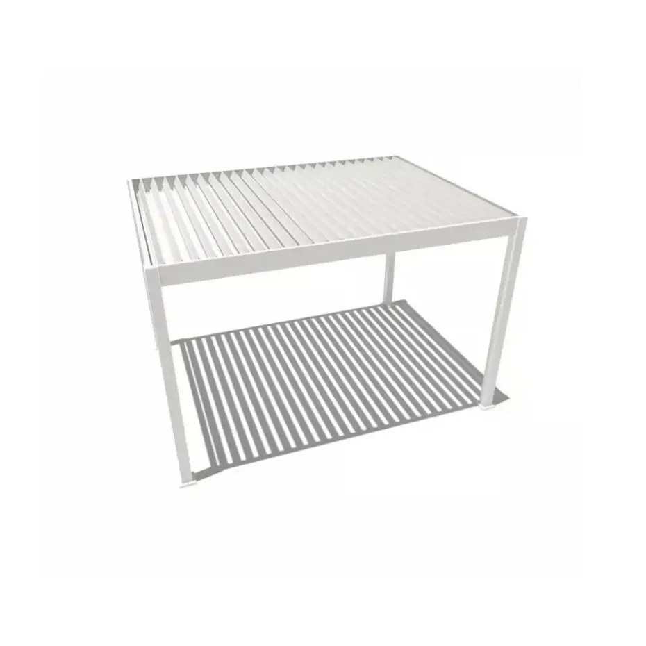 Orion Deluxe overkapping elektrisch met LED 300 x 400 cm wit