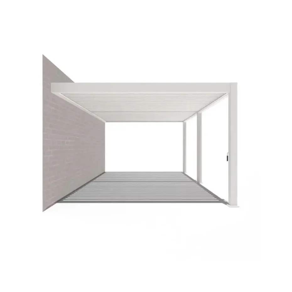 Orion Premium elektrische overkapping muurbevestiging met LED 400 x 600 wit
