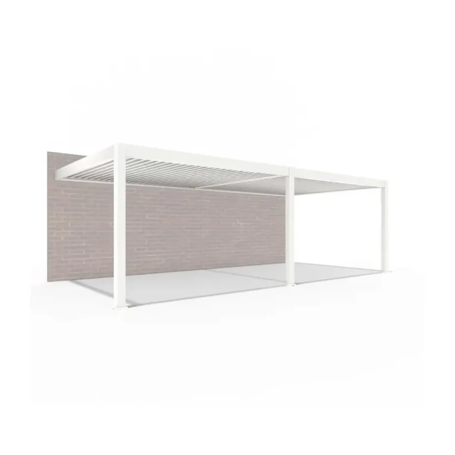 Orion Premium elektrische overkapping muurbevestiging met LED 400 x 800 wit