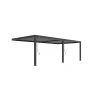 Orion Premium overkapping muur 400 x 800 cm antraciet