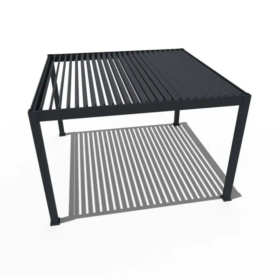 Orion Premium overkapping elektrisch met LED 400 x 400 antraciet