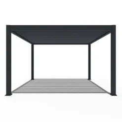 Orion Premium overkapping elektrisch met LED 400 x 400 antraciet