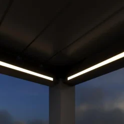 Orion Premium overkapping elektrisch met LED 400 x 400 antraciet