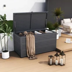 Orion Sit & Store aluminium opbergbox 1318L antraciet