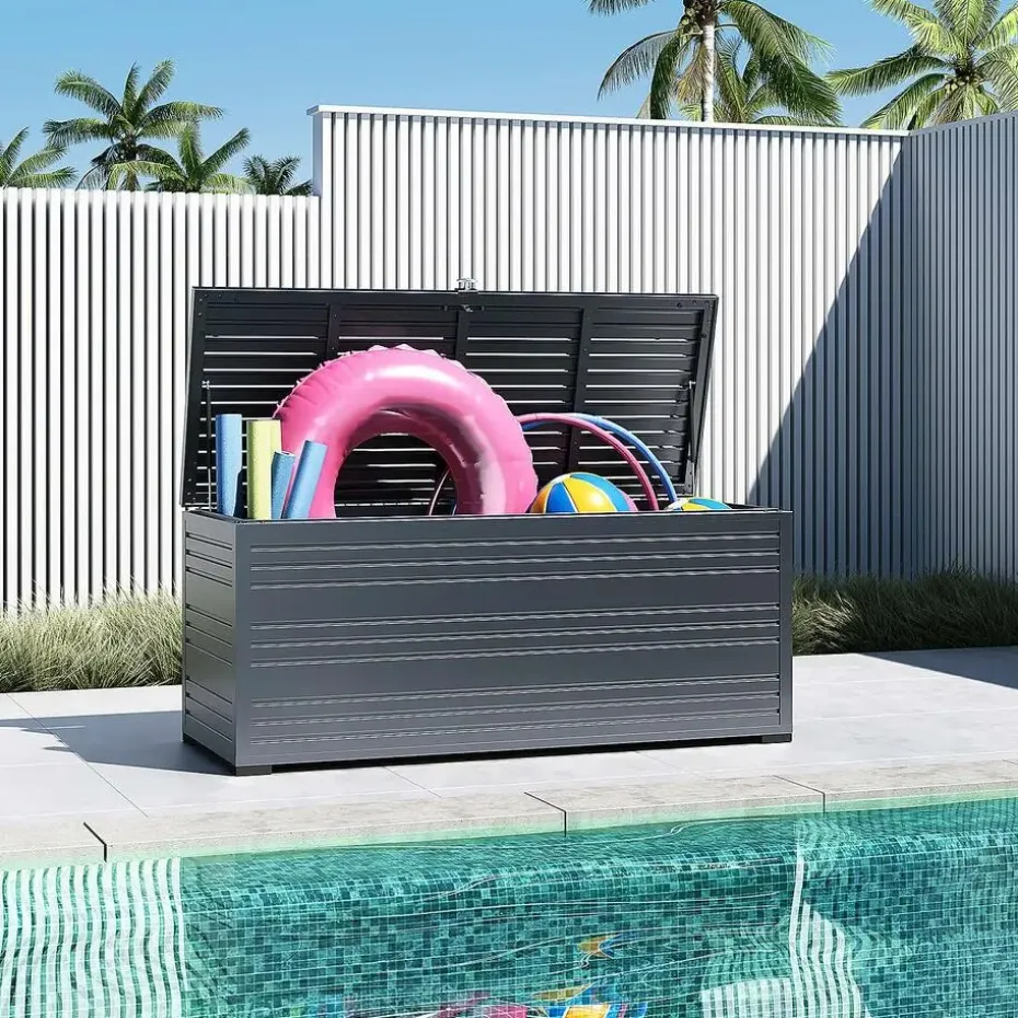 Orion Sit & Store aluminium opbergbox 1318L antraciet