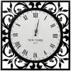 Ostaria Wandklok/muur klok - New York 1871 - D50 cm - MDF/metaal