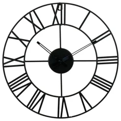 Ostaria Wandklok/muur klok - Nautisch - D36 cm - metaal - zwart