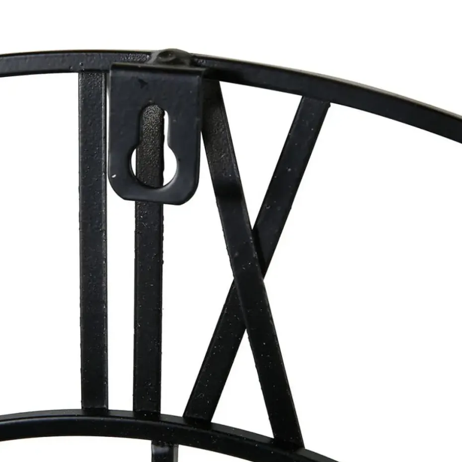 Ostaria Wandklok/muur klok - Nautisch - D36 cm - metaal - zwart