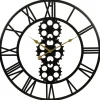Ostaria Wandklok/muur klok - open uurwerk - D50 cm - metaal