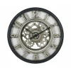 Ostaria Wandklok/muur klok Industrial Vintage Metal - Dia 51 cm
