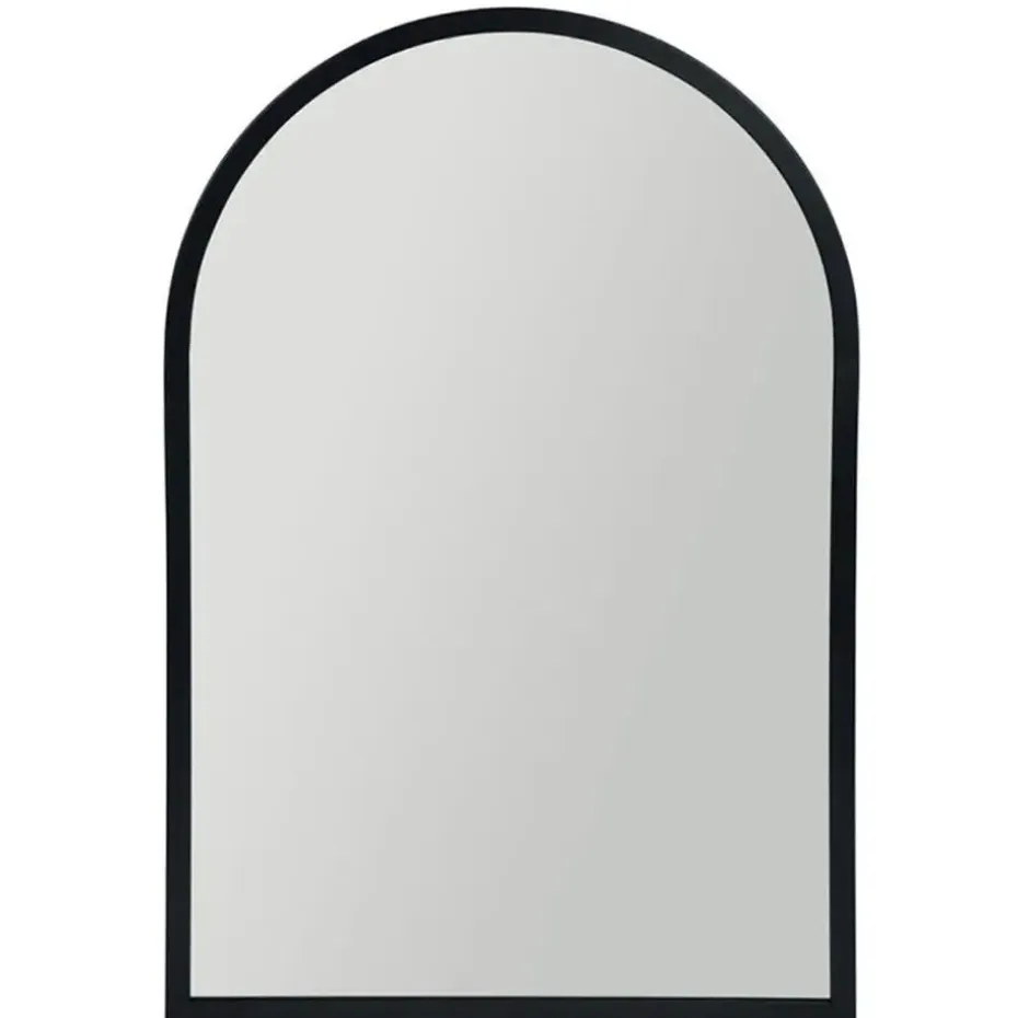Ostaria Wandspiegel Arch - zwart - metaal - halfrond - 34 x 50 cm