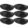OTIX Bord 12 stuks Diep Soepborden Zwart Mat diameter 20,5cm Aardewerk IVY