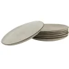 OTIX Diner Bordenset 6 Persoons Beige 26,5cm Keramiek LILY