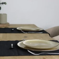 OTIX Dinerborden Bordenset 6 Persoons Goud Onderborden Kerst 27cm
