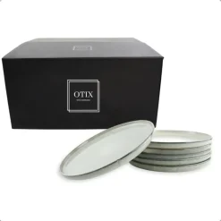 OTIX Dinerborden Bordenset 6 Persoons 27cm Aardewerk BEECH