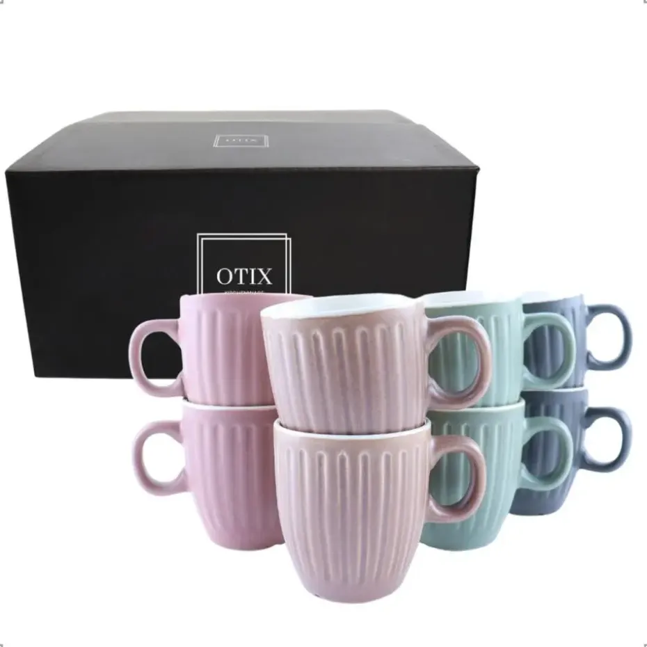 OTIX Koffiekopjes 8 Delig Moss - Multikleur