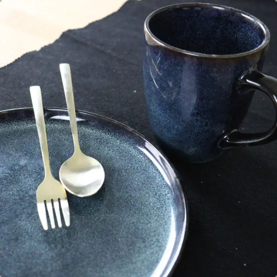 OTIX Koffiekopjes met Oor Set van 12 Koffietassen Theemok 350ml EBONY