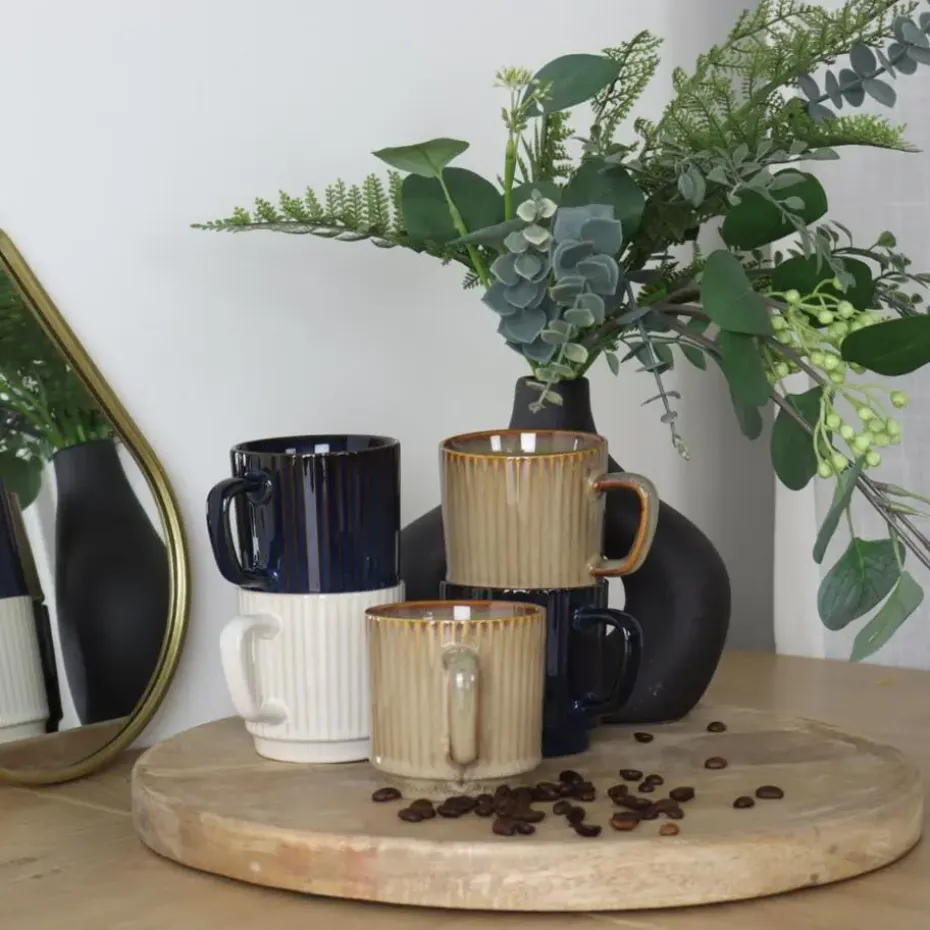 OTIX Koffiekopjes Set van 12 Stuks 270 ml Div. Kleuren Keramiekoduct