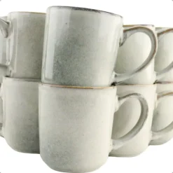 OTIX Koffiekopjes Set van 12 Espresso Kopjes 80ml 420ml Koffietassen