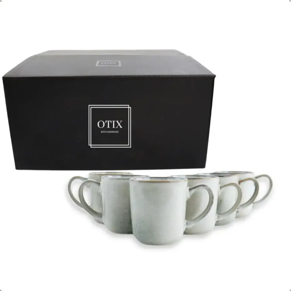 OTIX Koffiekopjes Set van 12 Espresso Kopjes 80ml 420ml Koffietassen