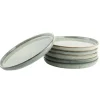 OTIX Ontbijtborden Bordenset 6 Persoons Dessertbord 21cm Aardewerk BEECH