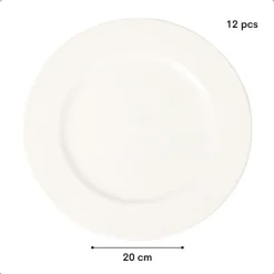 OTIX Ontbijtborden Bordenset 12 Persoons 20cm Dessertbord Ontbijtbo...
