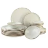 OTIX Serviesset Bordenset 6 Persoons 18-delig Beige Keramiek LILY