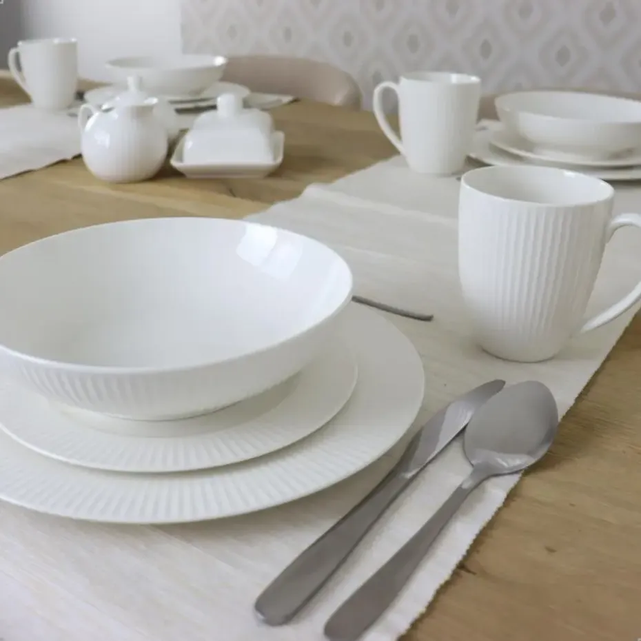 OTIX Serviesset 18-delig Bordenset 6-persoons Ontbijtborden Dinerbo...