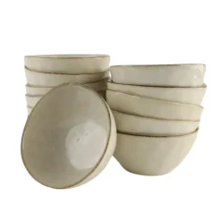 OTIX Soepkommen 12 Persoons Beige 620ml Keramiek MAPLE