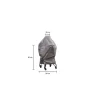 Outdoor Covers barbecue hoes Kamado - grijs - Ø80/20x80 cm